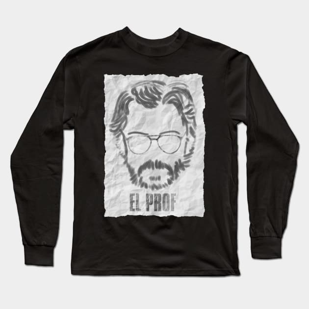 El Profesor de Papel Long Sleeve T-Shirt by IchnyTee